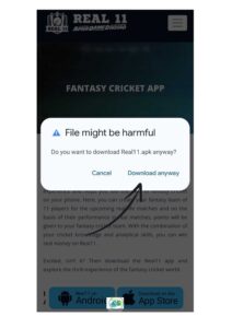 Real11 fantasy cricket app download steps