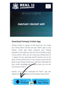 real fantasy 11 app download