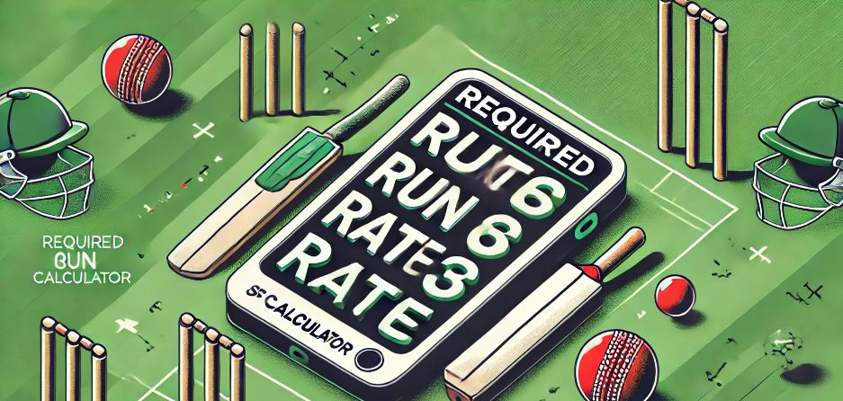 Required Run Rate Calculator in Cricket