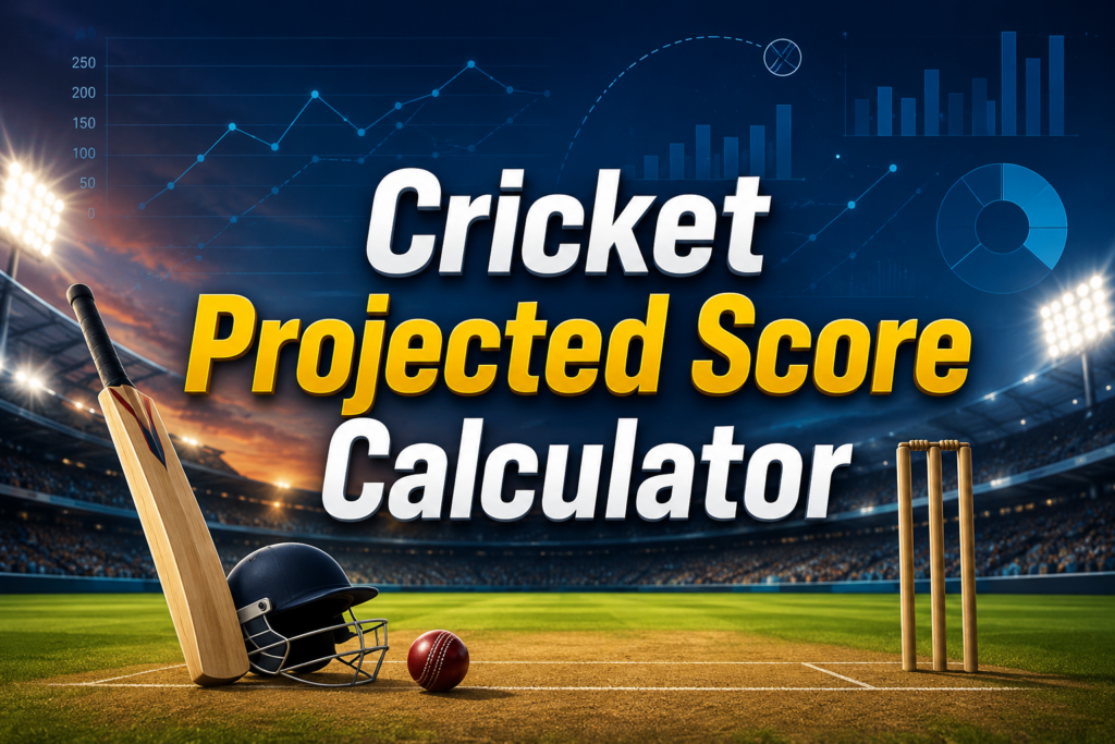 Cricket Projected Score Calculator