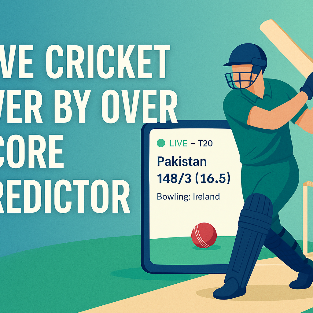 Live Cricket Over by Over Score Predictor