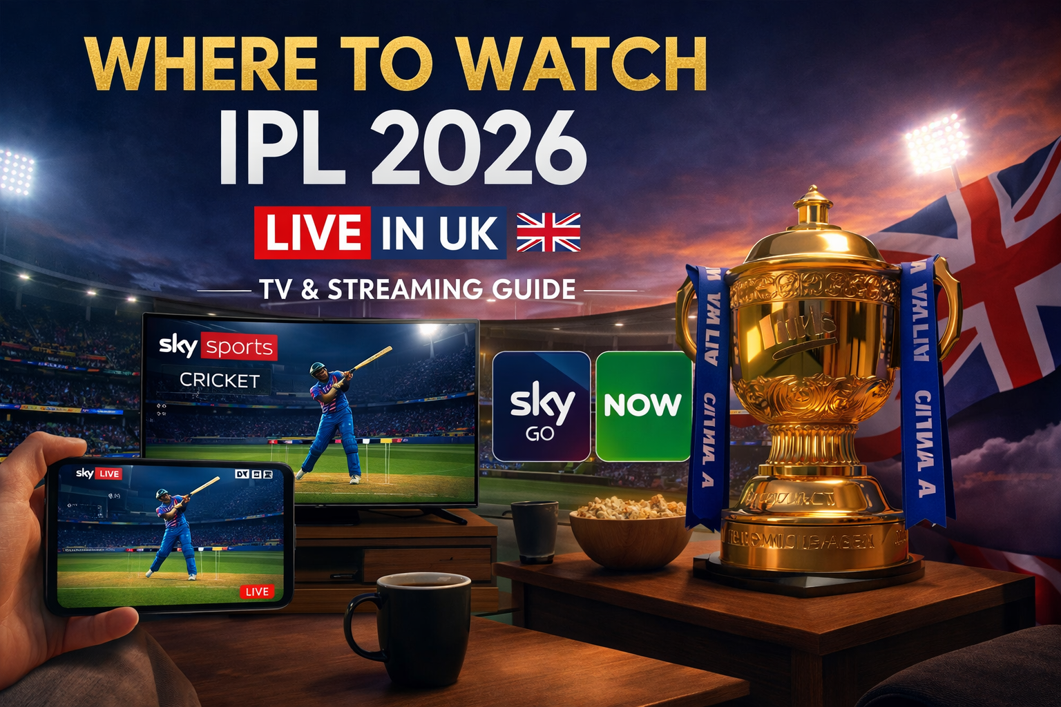 Where to Watch IPL 2026 Live in UK (TV + Streaming)