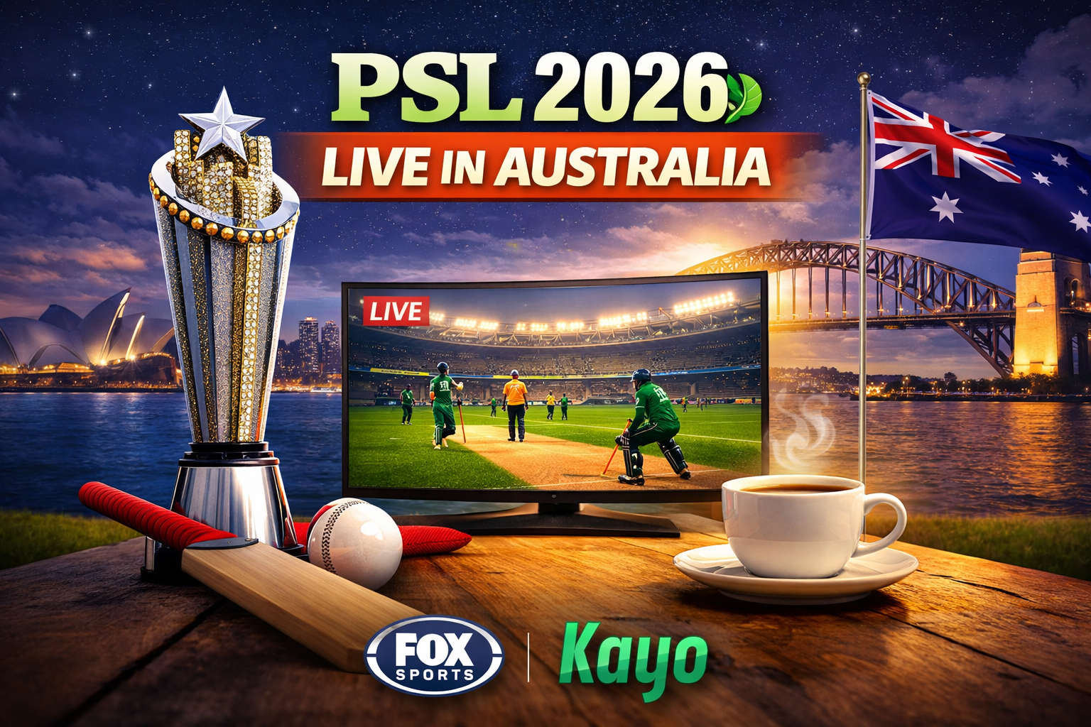 Where to Watch PSL 2026 Live in Australia (TV + Streaming)