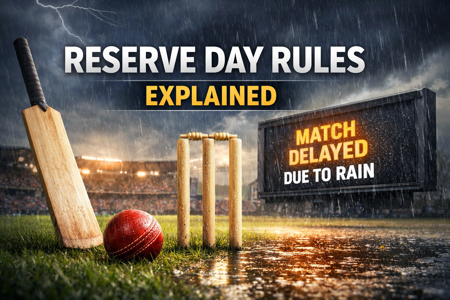 Reserve Day Rule in Cricket